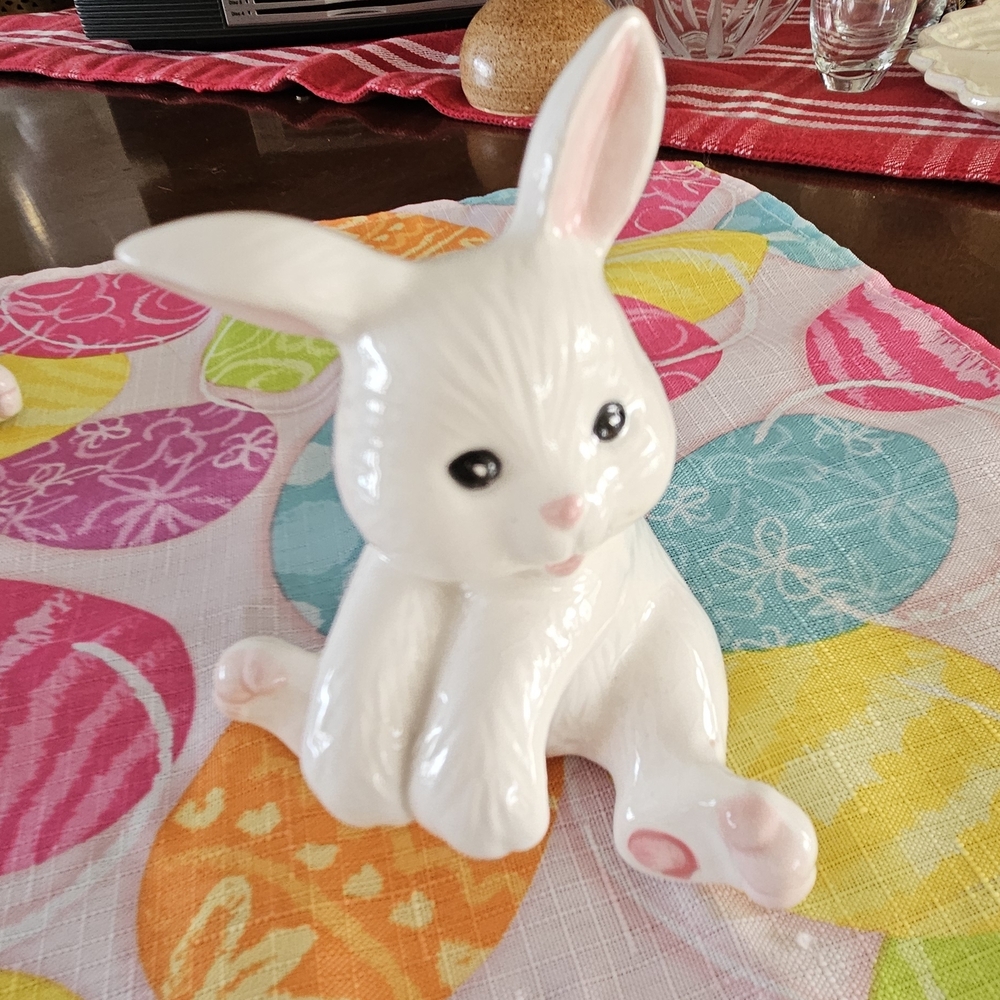 🐰 Vtg Bunny Hanging Salt & Pepper Shakers - Picture 6 of 9